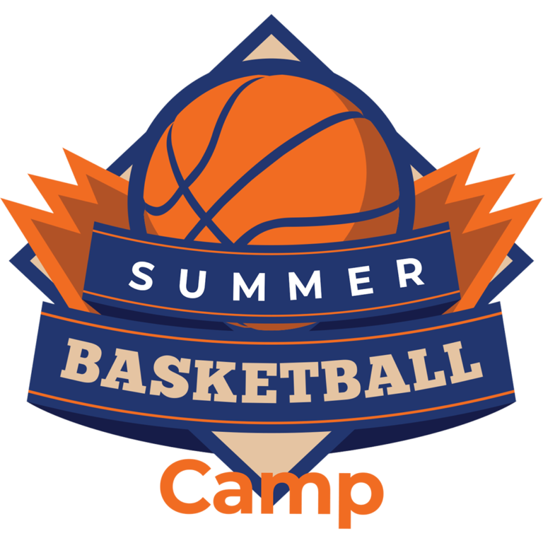 The 2024 summer basketball camp logo by Unlocked Potential.