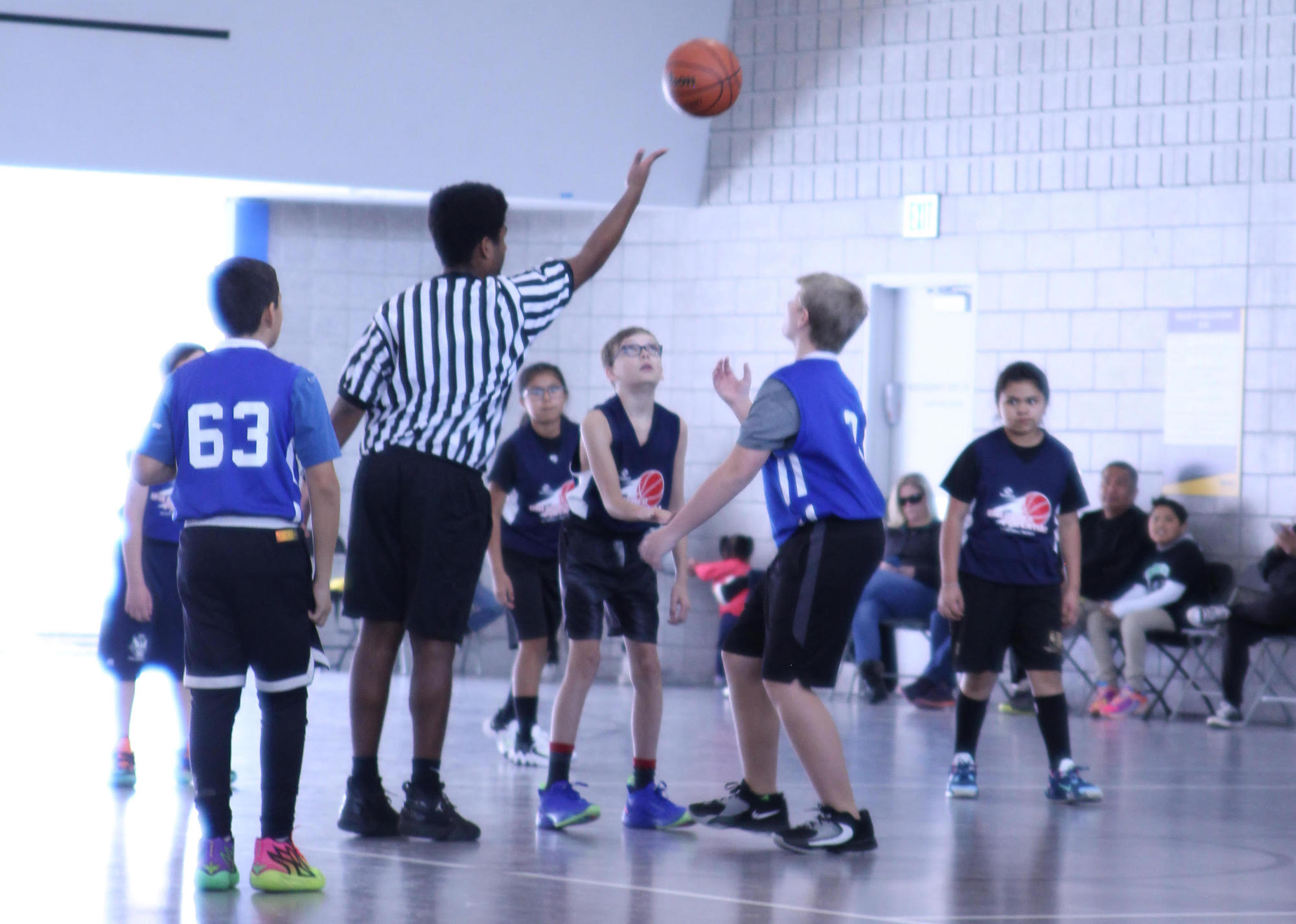 Unlocked Potential youth basketball league game.