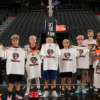 A picture of a youth basketball team that won in the Unlocked Potential Flag Elite youth winter basketball league championship.