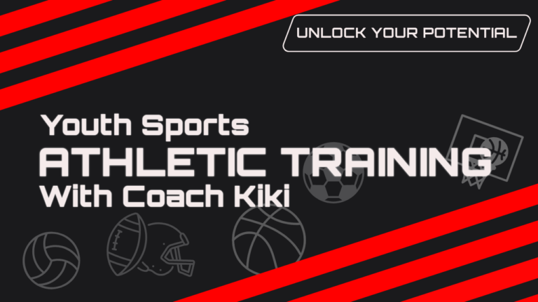 The thumbnail for Unlocked Potential's blog titled "Youth Sports Athletic Training With Coach Kiki"