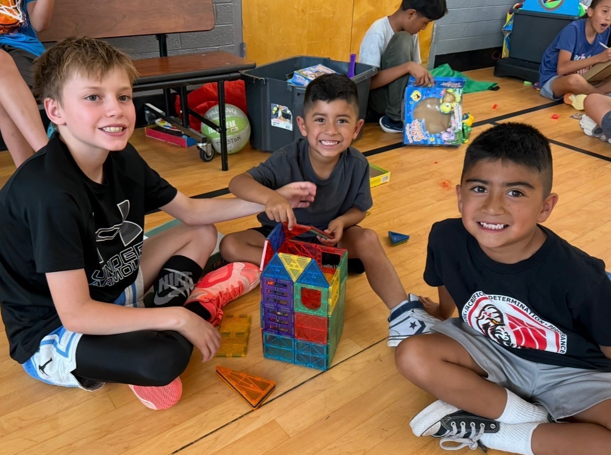 A picture of kids at unlocked potential summer youth camp in flagstaff playing games