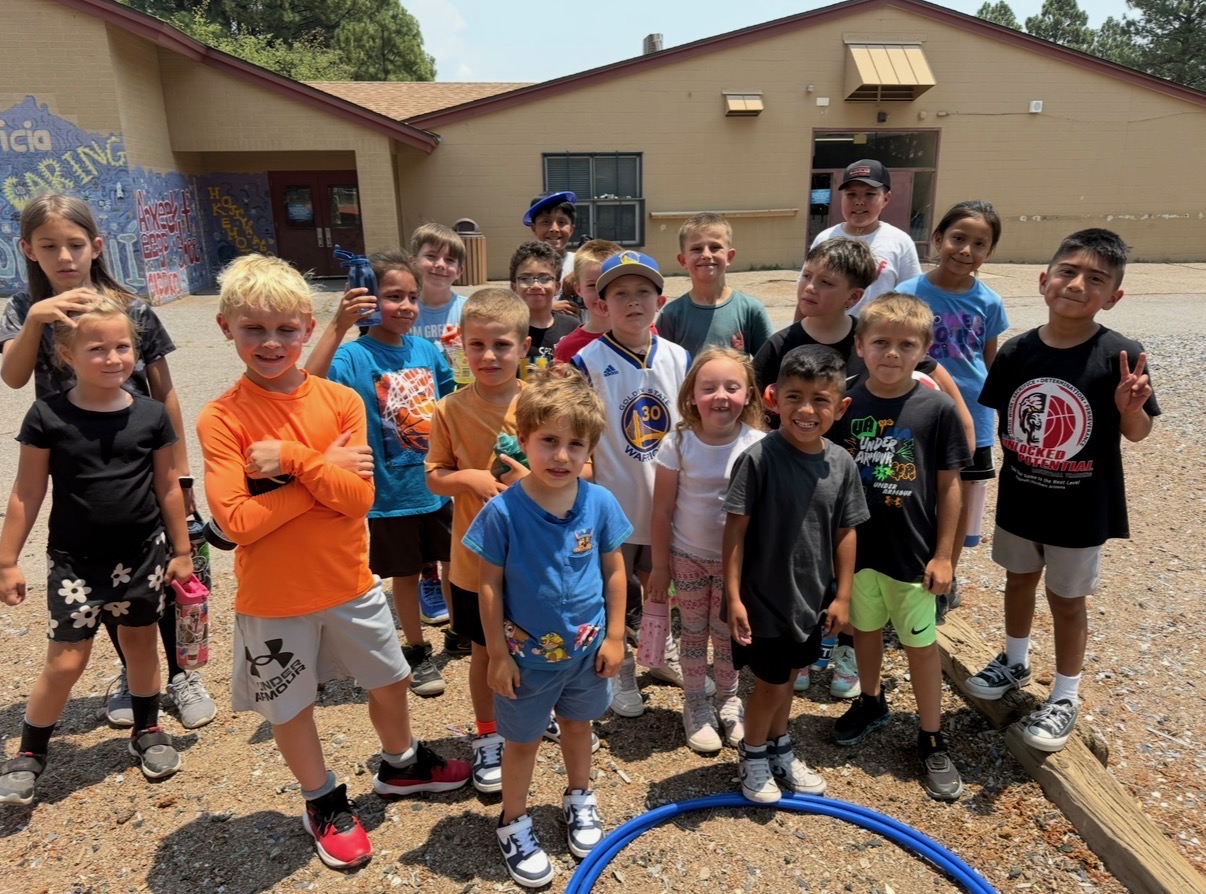 A picture of kids at unlocked potential summer youth camp in flagstaff