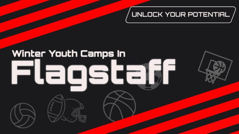 The thumbnail for the blog by Unlocked Potential titled winter youth camps in Flagstaff