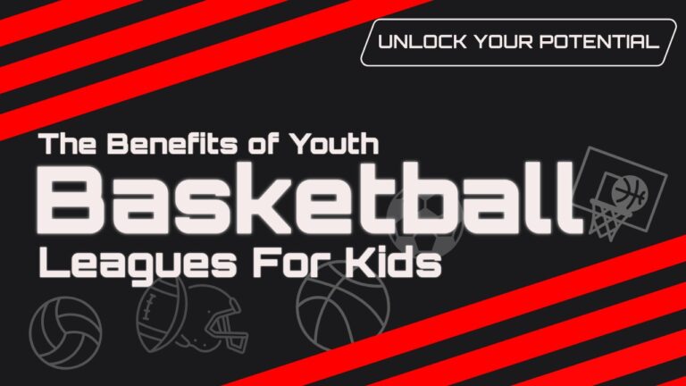 The thumbnail for the blog by Unlocked Potential titled The benefits of youth basketball leagues for kids.