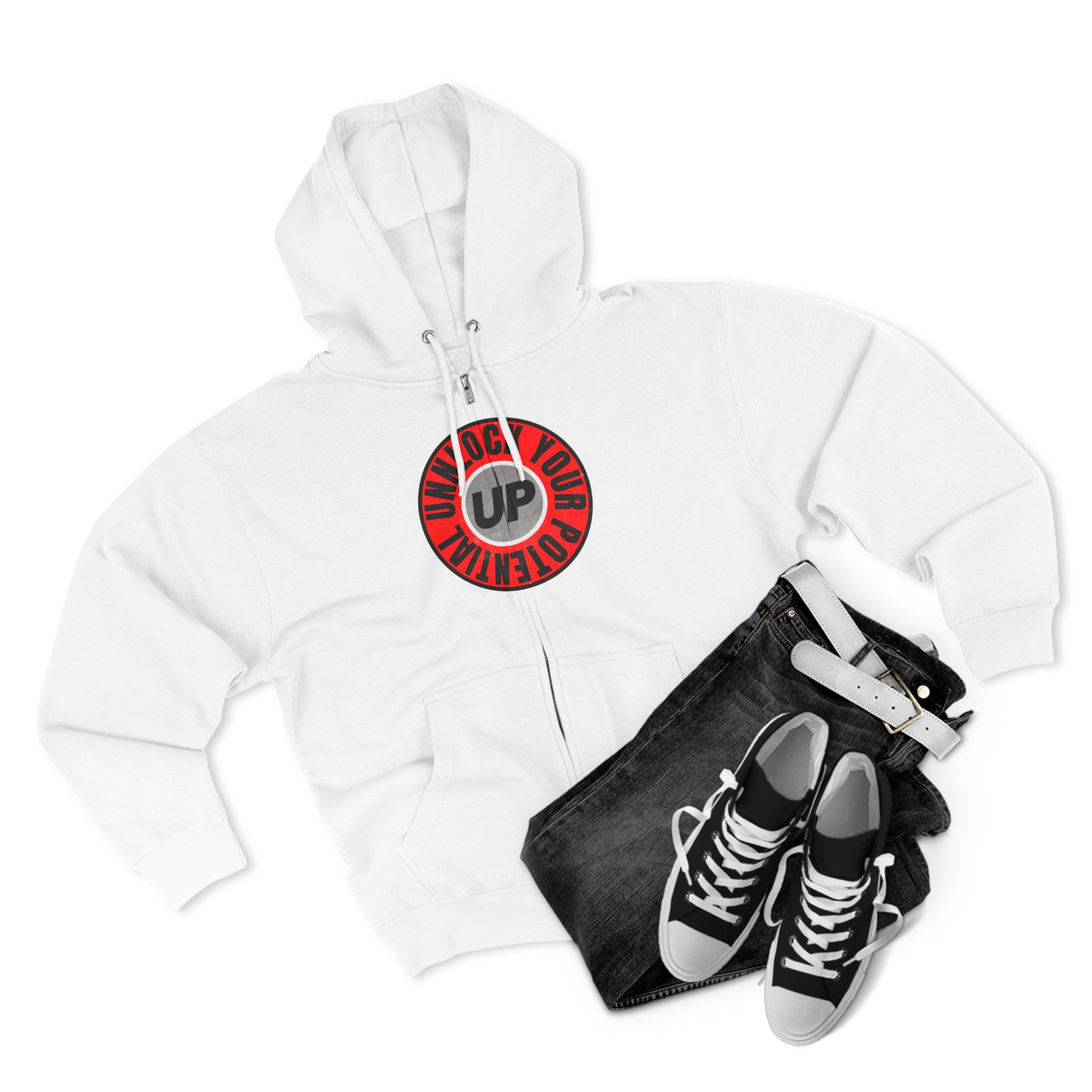Unlocked Potential Basketball Zip Hoodie