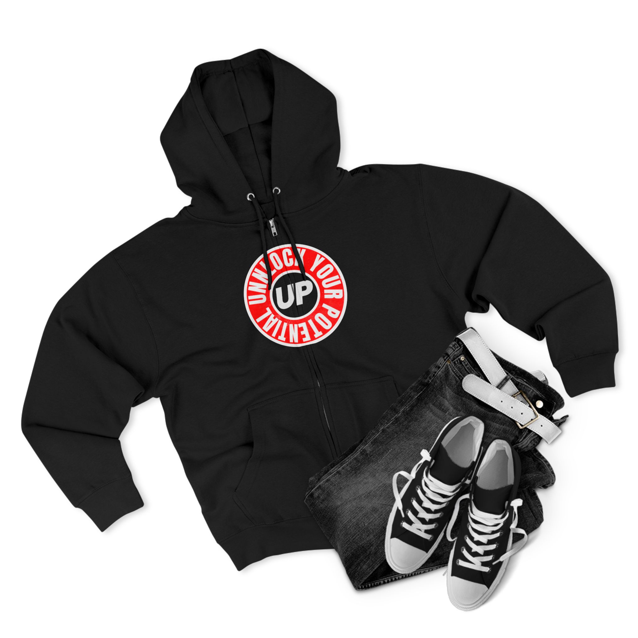 Unlocked Potential Basketball Zip Hoodie