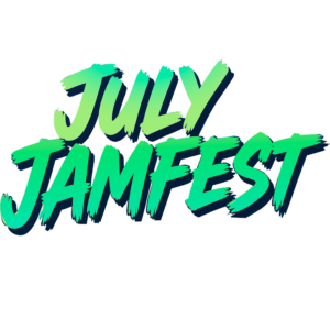 The logo for the Unlocked Potential basketball tournament and festival July Jamfest in Flagstaff, AZ